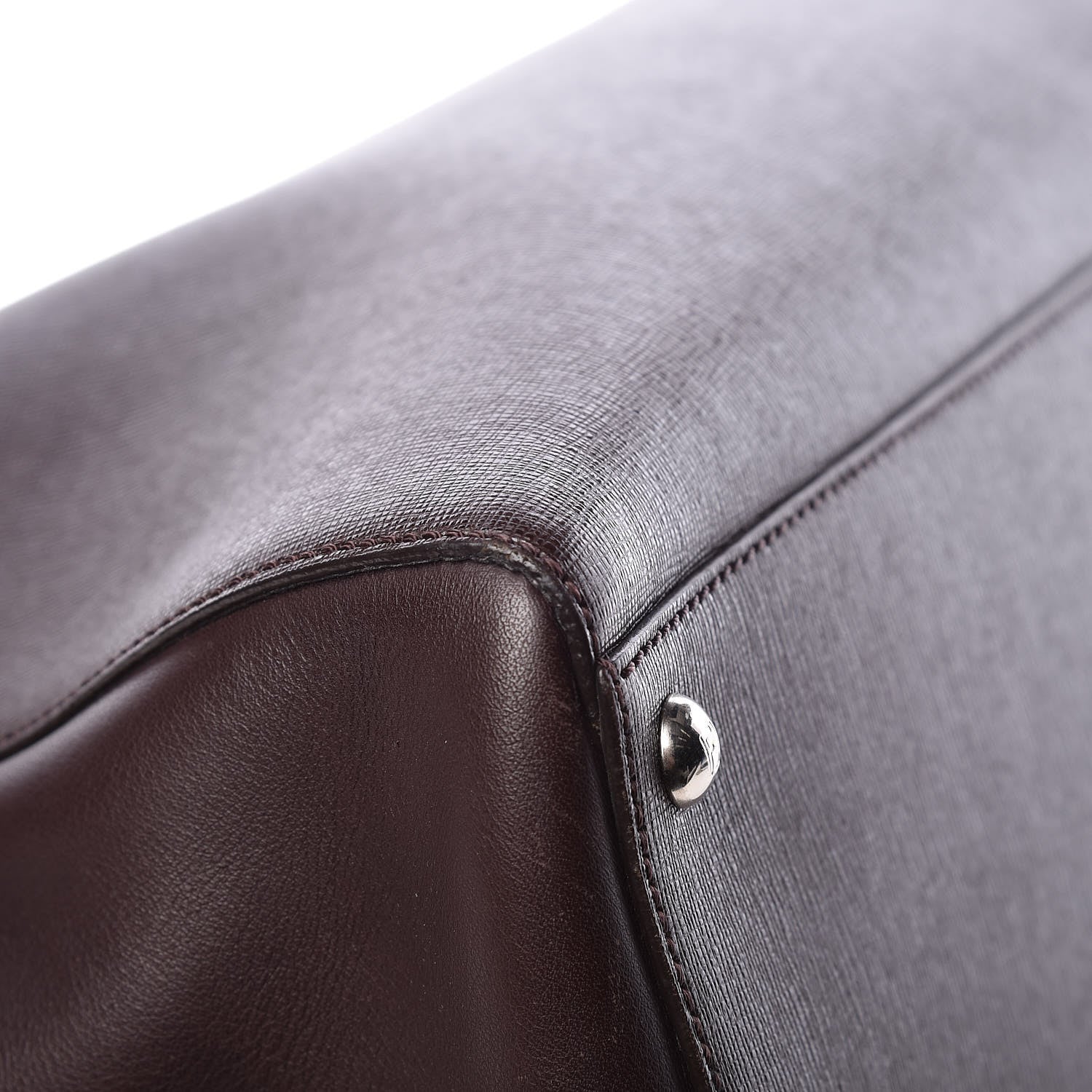 Fendi Vitello Elite Regular 2Jours Tote Caffe Noir 19 of 22