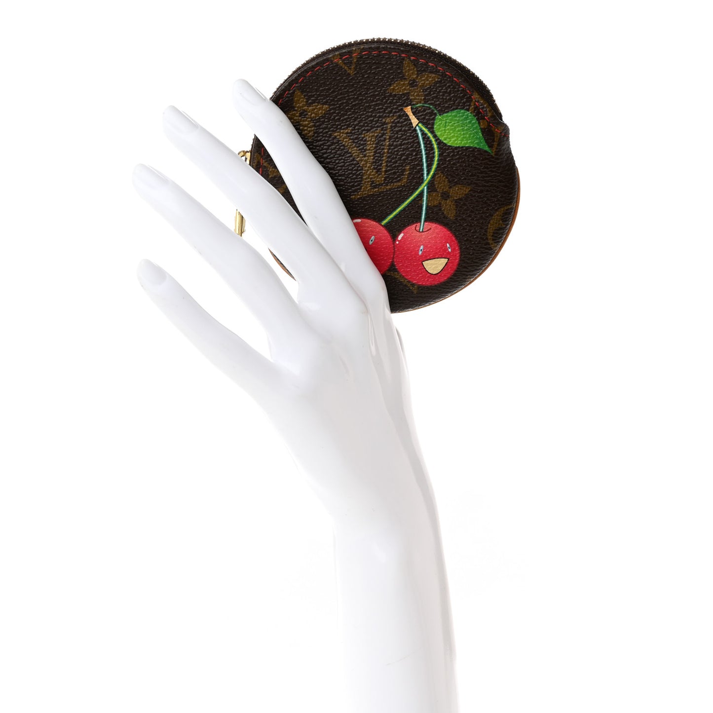 Monogram Cerises Round Coin Purse