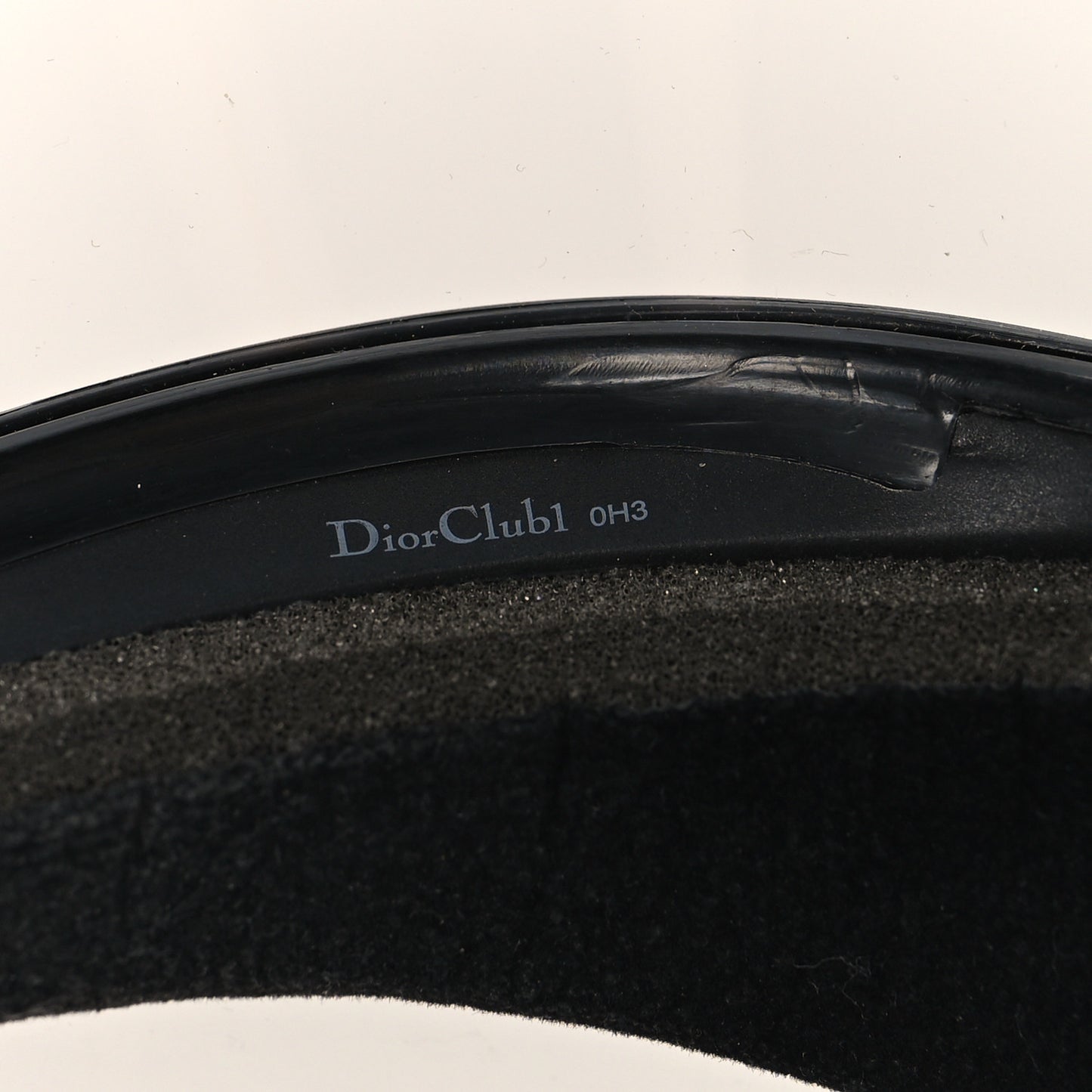 Mirrored DiorClubV1U Sun Visor Black
