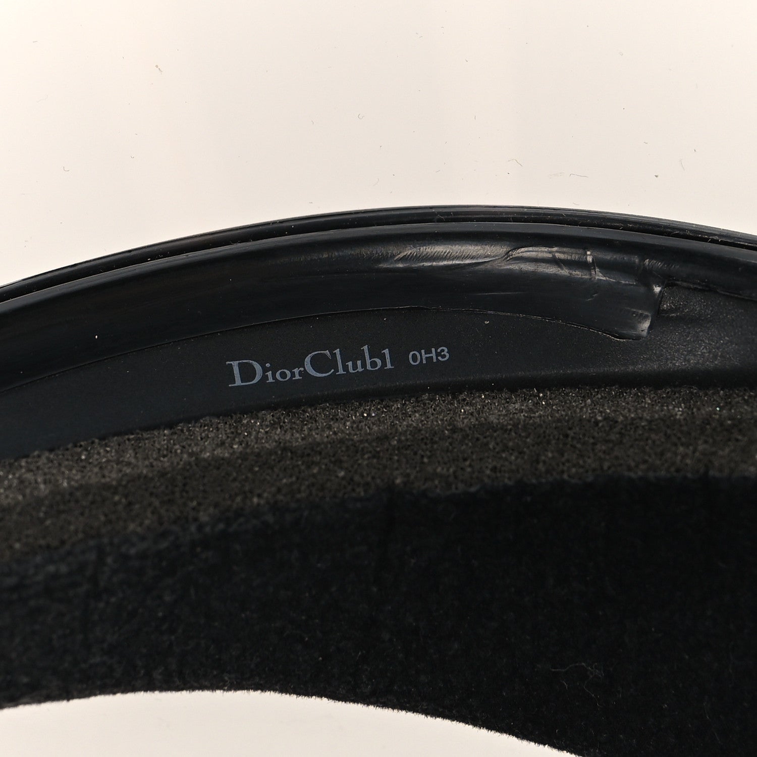 Christian Dior Mirrored DiorClubV1U Sun Visor Black 8 of 9