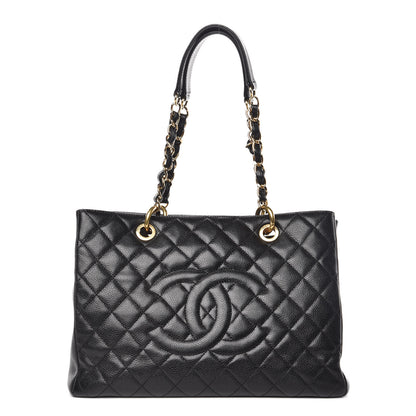 Chanel Caviar Quilted Grand Shopping Tote GST Black 1 of 13