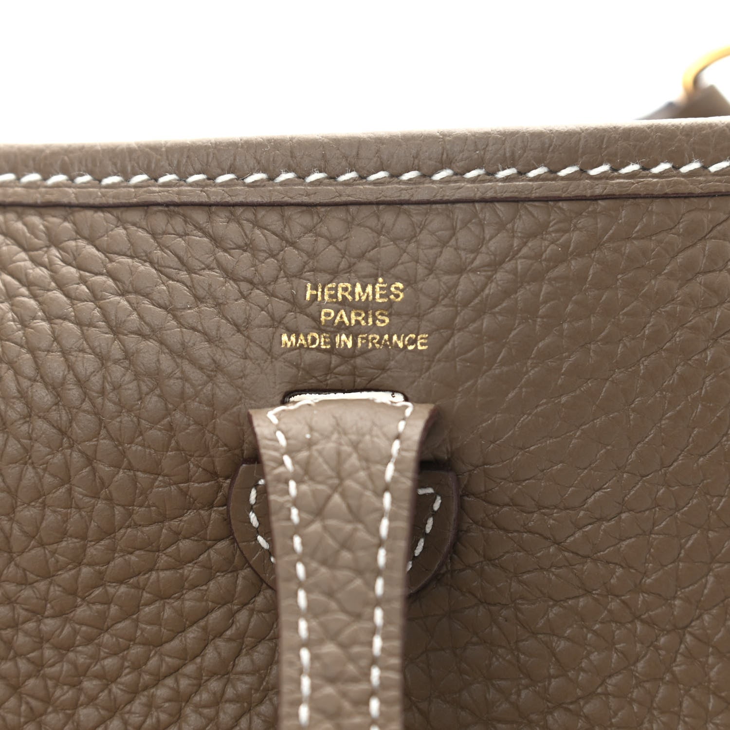 Hermes Taurillon Clemence Amazone Evelyne TPM Etoupe Bleu Indigo 6 of 11