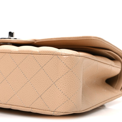 Chanel Caviar Quilted Medium Double Flap Beige 10 of 11