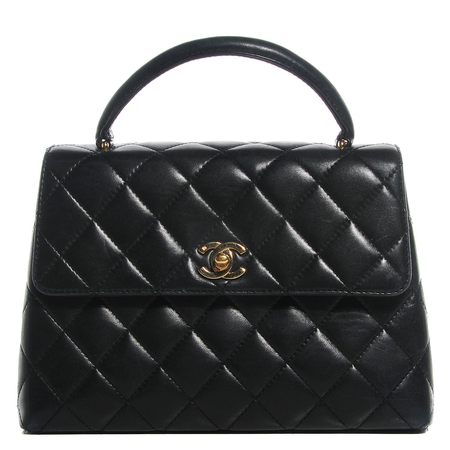 Chanel Lambskin Medium Kelly Flap Bag Black 1 of 8
