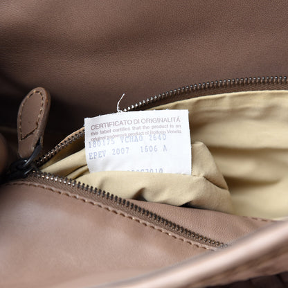 Bottega Veneta Nappa Intrecciato Ombre Shoulder Bag Camel 12 of 13