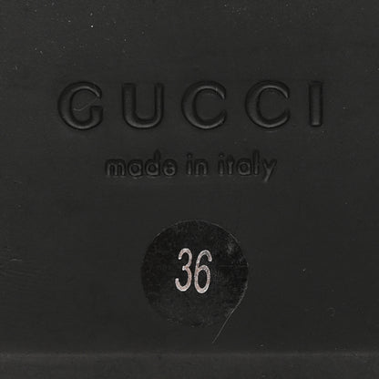 Gucci Jakarta Calfskin Womens Horsebit Slippers 36 Black 6 of 10