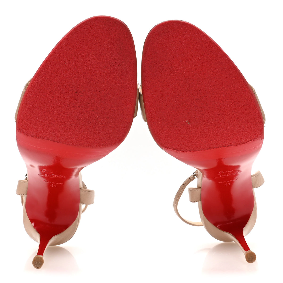 Nappa Loubigirl 100 Sandals 41 Nude