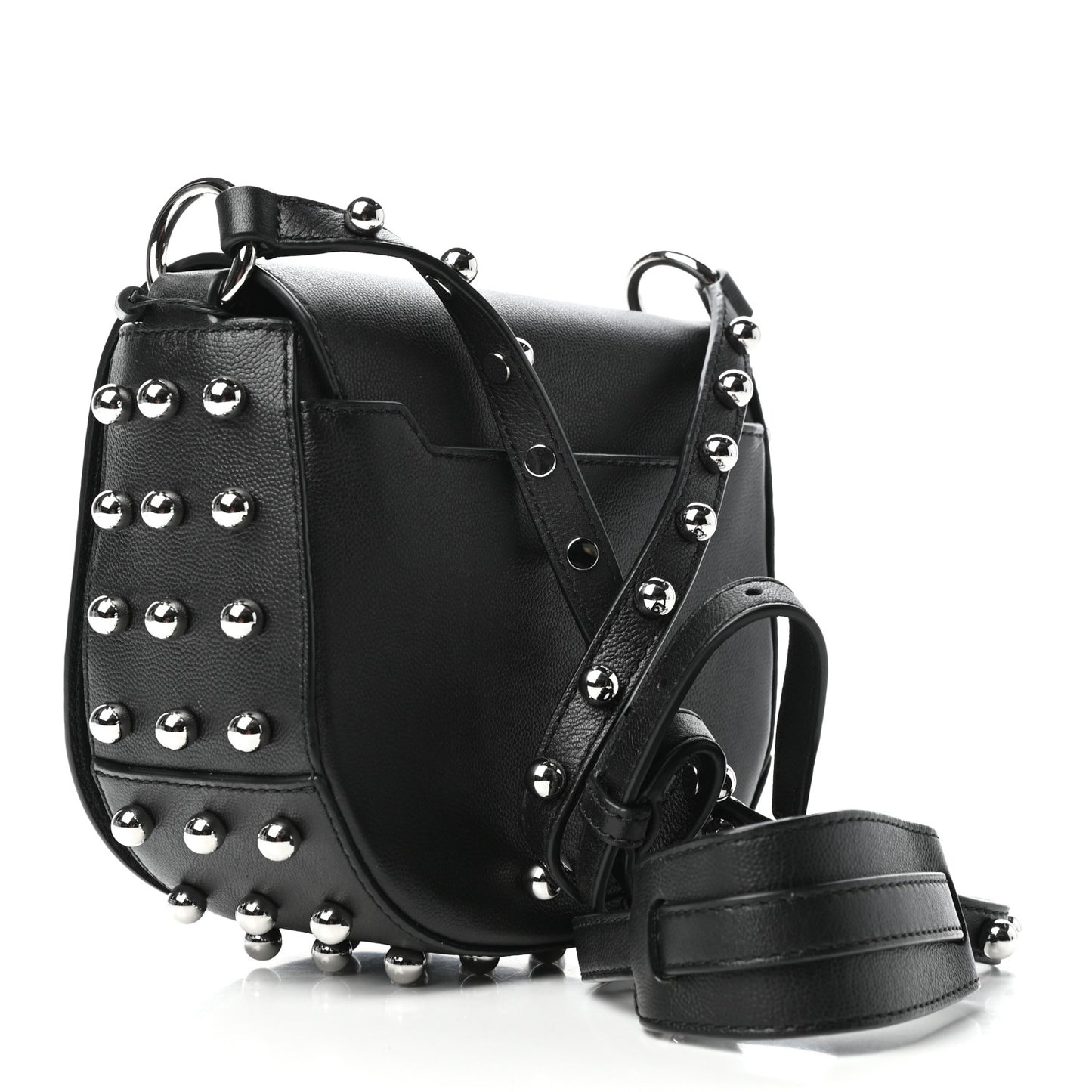 Calfskin Mini Lia Black Rhodium Hardware