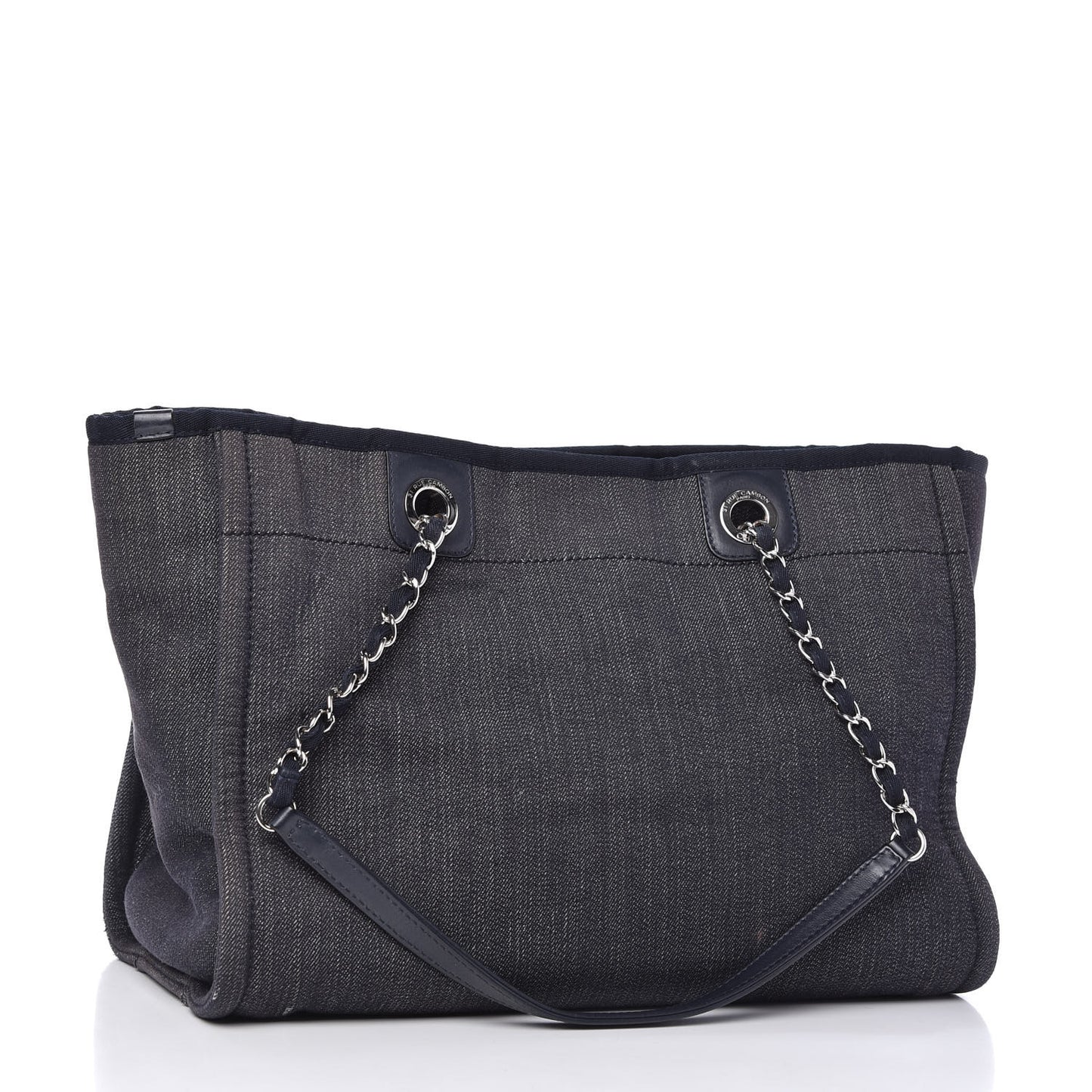 Denim Small Deauville Tote Dark Blue