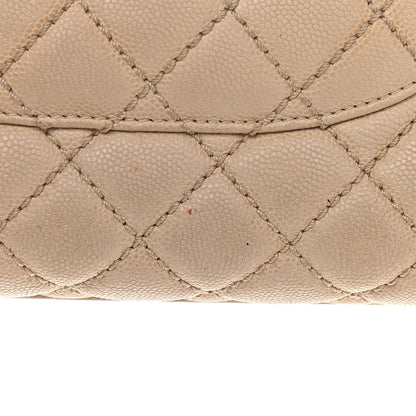 Chanel Caviar Quilted Medium Coco Handle Flap Light Beige 21 of 25