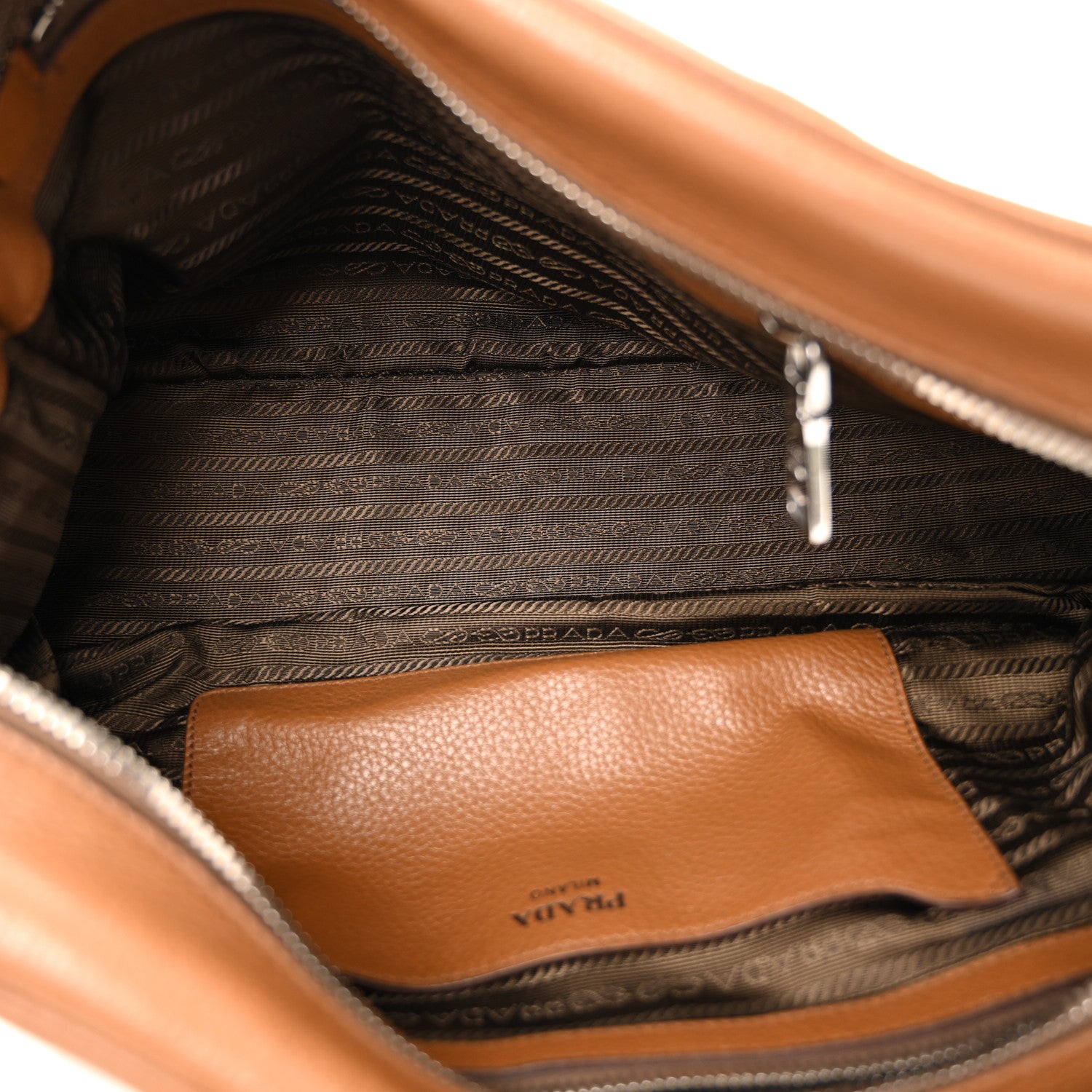 Prada Vitello Daino Satchel Nocciolo 5 of 13