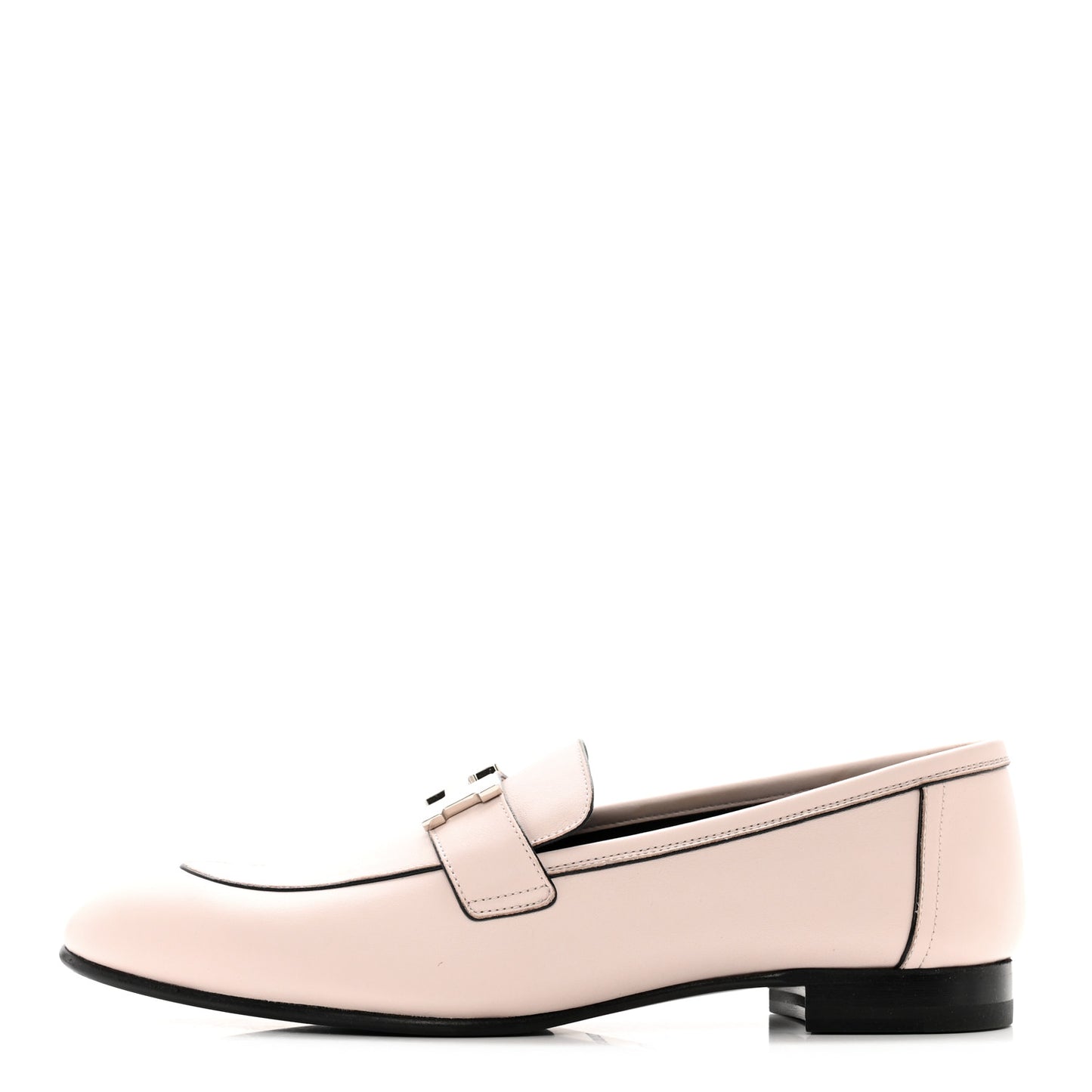 Calfskin Womens Paris Loafers 39.5 Rose Petale