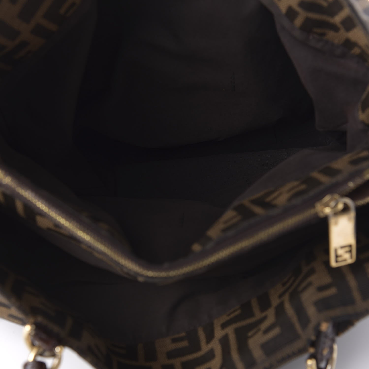 Fendi Zucca Mia Tote Tobacco 5 of 9