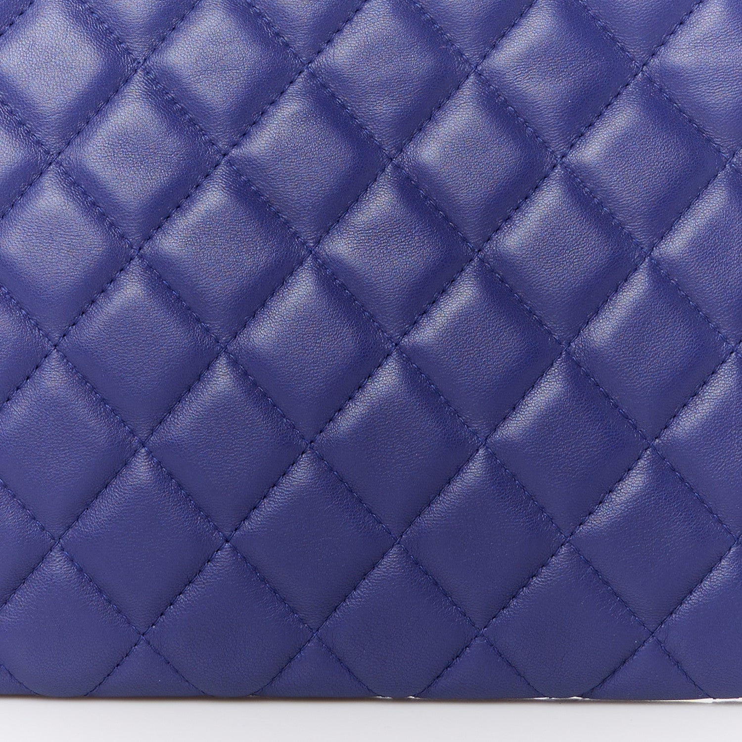 Chanel Lambskin Quilted Medium Cosmetic Case Purple 8 of 8
