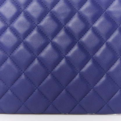 Chanel Lambskin Quilted Medium Cosmetic Case Purple 8 of 8