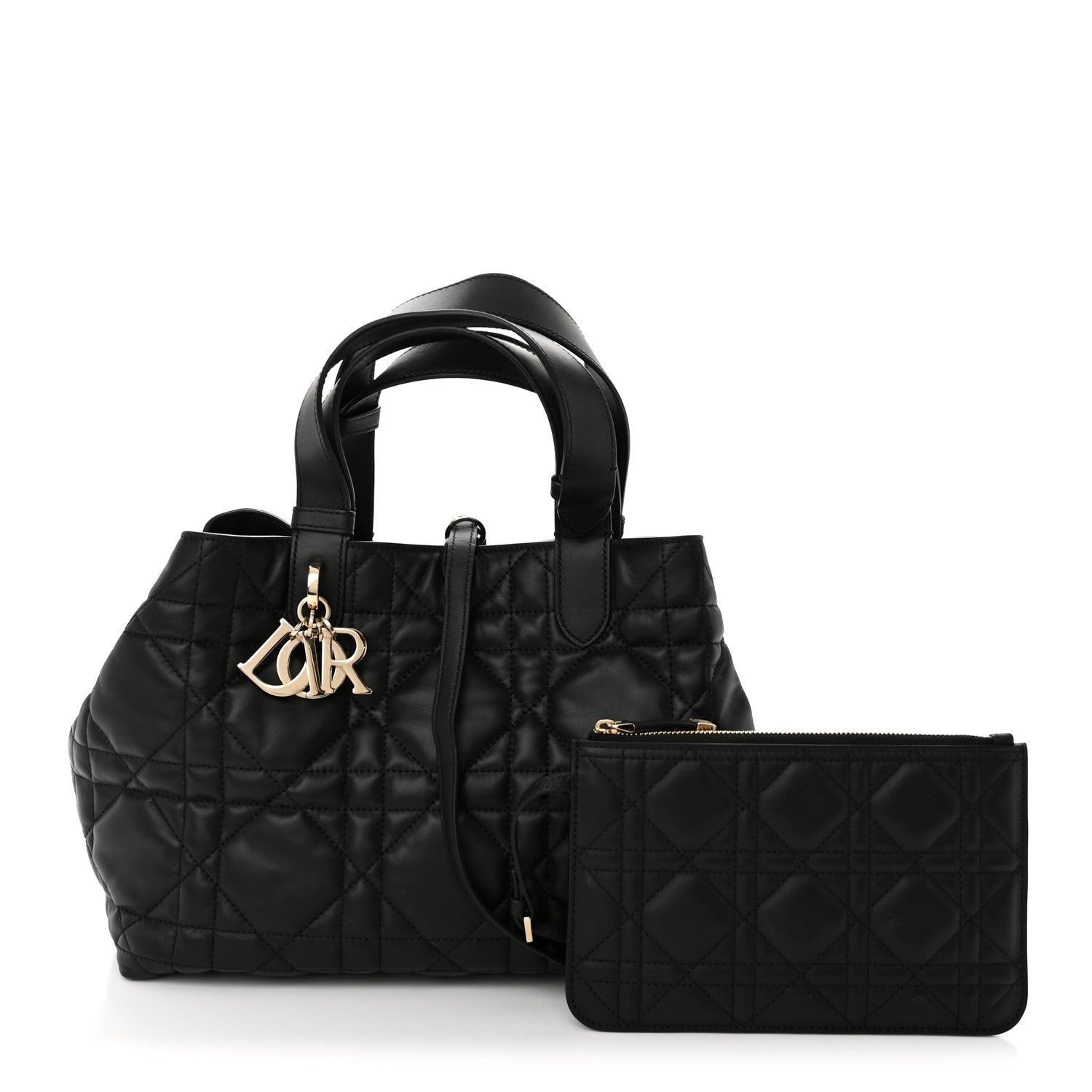 Christian Dior Calfskin Macrocannage Medium Toujours Black 1 of 13