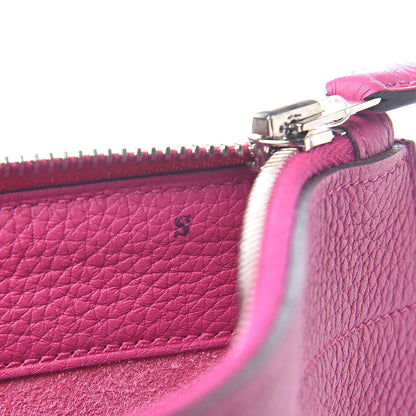 Hermes Togo Mini Bazar Pouch Rose Pourpre 6 of 6