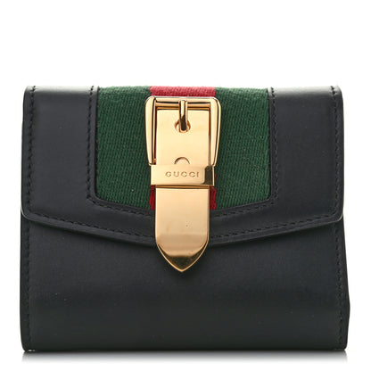 Gucci Calfskin Sylvie Wallet Black 1 of 6
