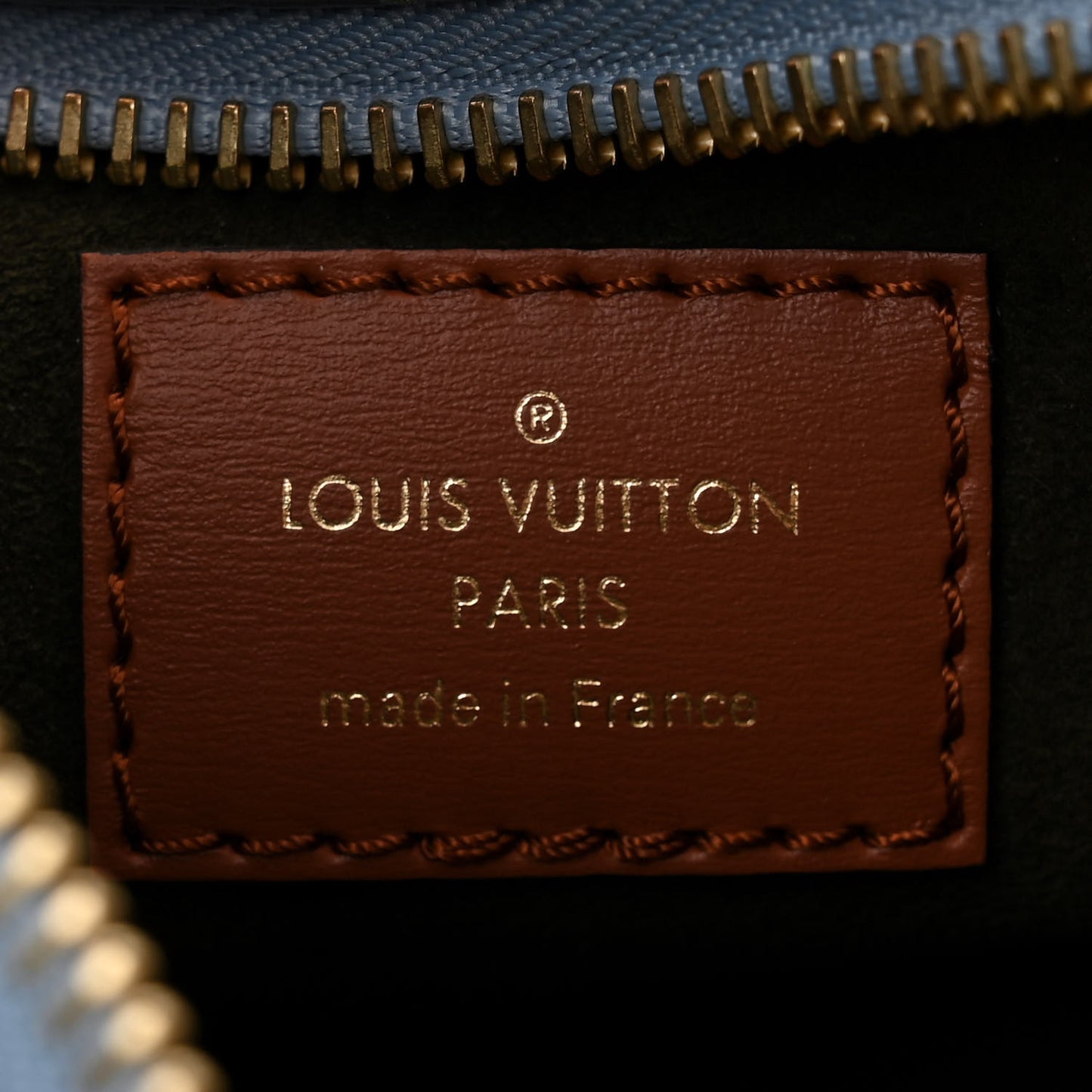 Metallic Monogram LV Garden Loop PM Blue