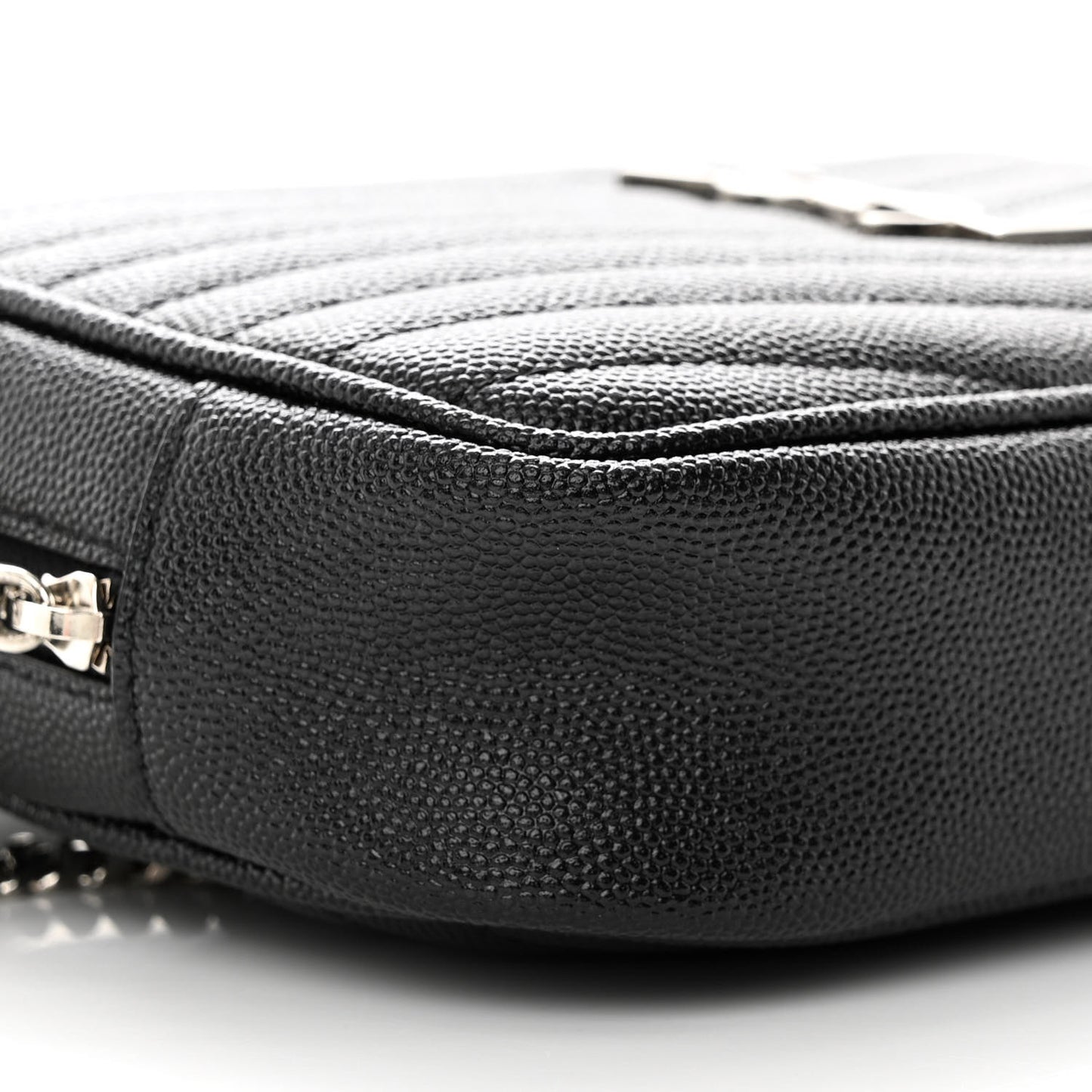 Grain De Poudre Matelasse Monogram Mini Lou Camera Bag Black