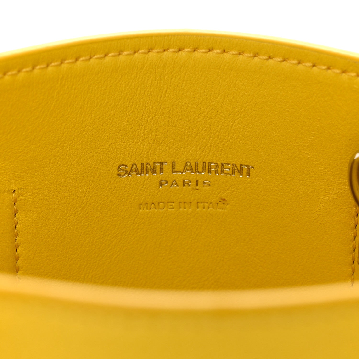 Saint Laurent Grained Calfskin Nano Sac De Jour Jaune 6 of 11
