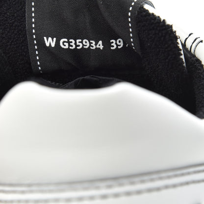 Chanel Calfskin Womens Logo Sneakers 39.5 White Black 8 of 9