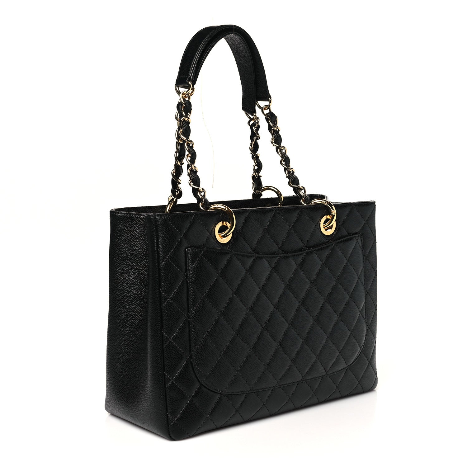 Chanel Caviar Quilted Grand Shopping Tote GST Black 3 of 10