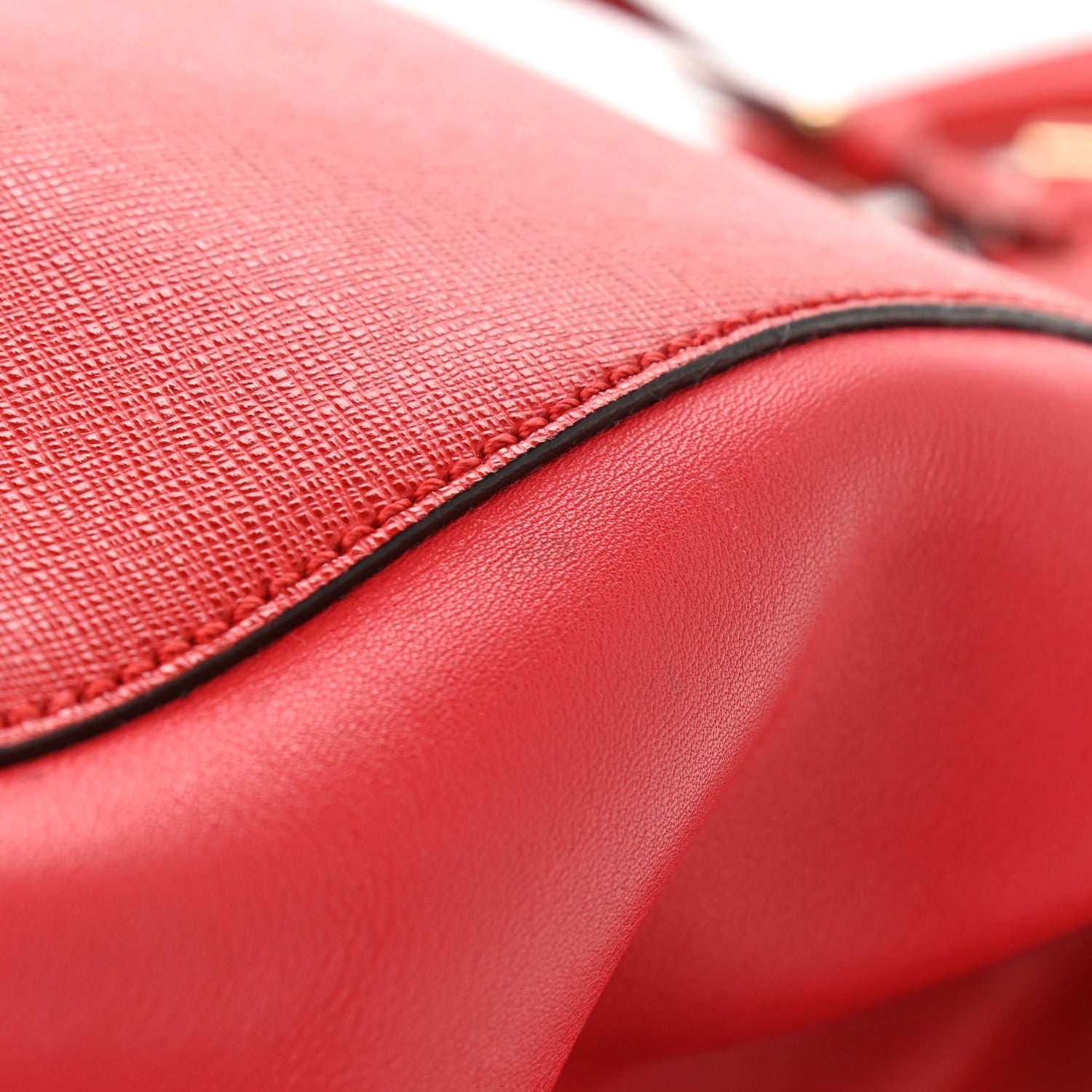 Fendi Vitello Elite Flamingo Regular 2Jours Tote Rosso Fiamma 11 of 14