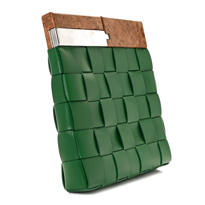 Bottega Veneta Nappa Intrecciato The Snap Clutch Racing Green 5 of 18