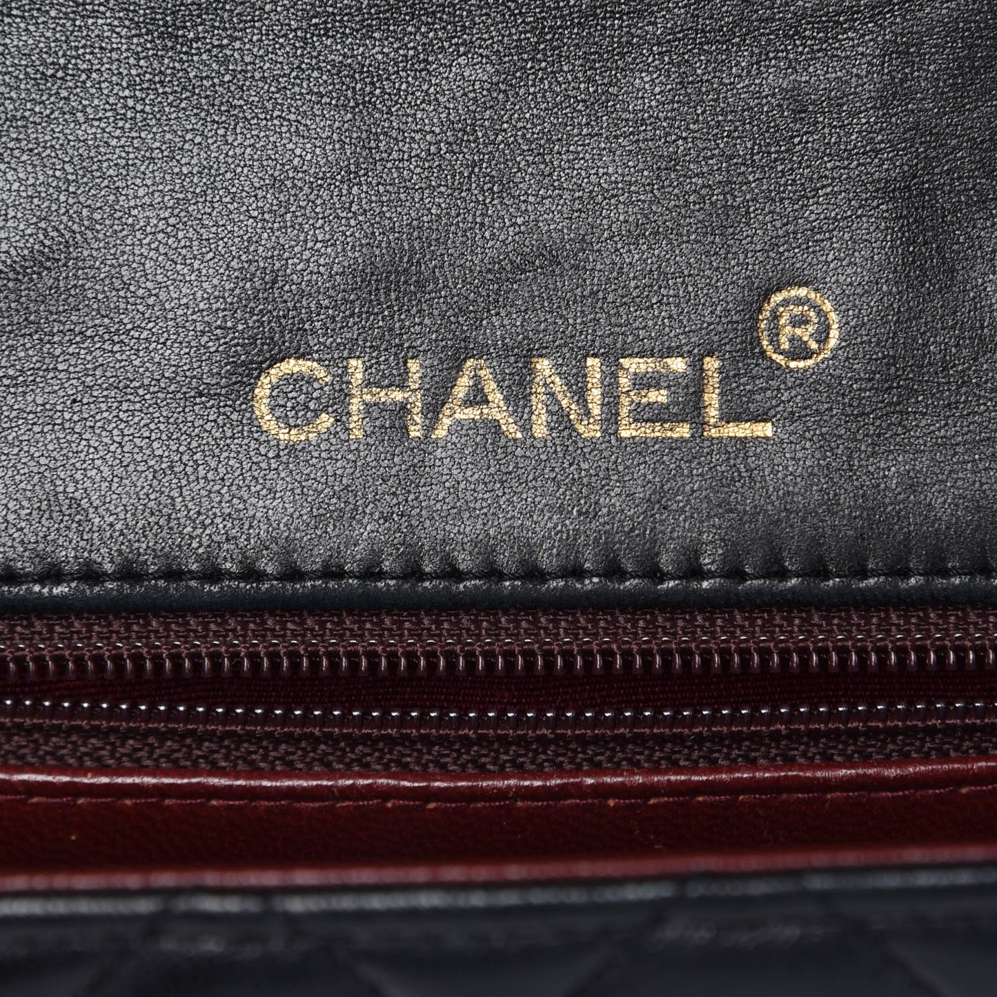 Lambskin Quilted Mini Square Flap Black