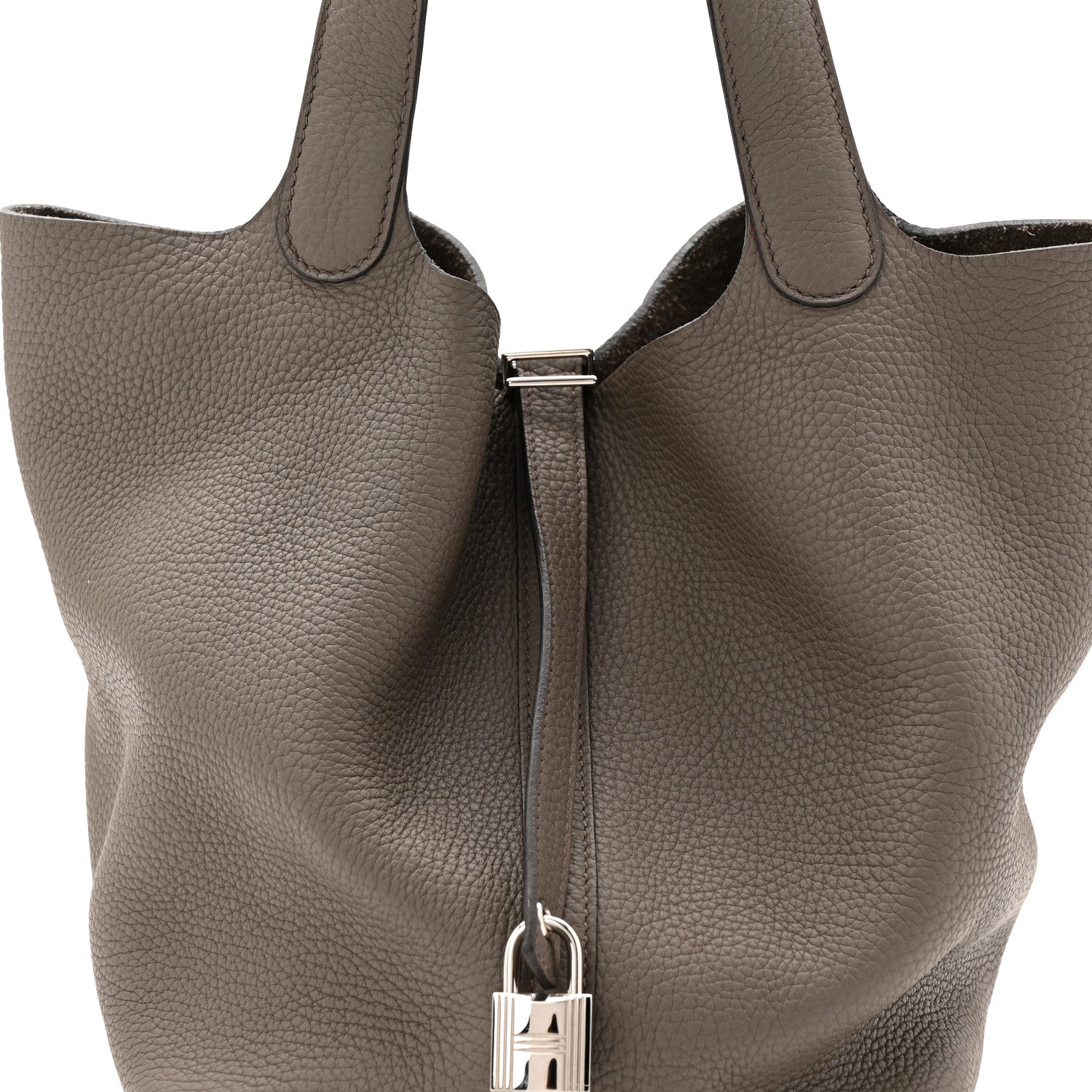 Hermes Taurillon Clemence Picotin Lock 22 MM Etain 1855455