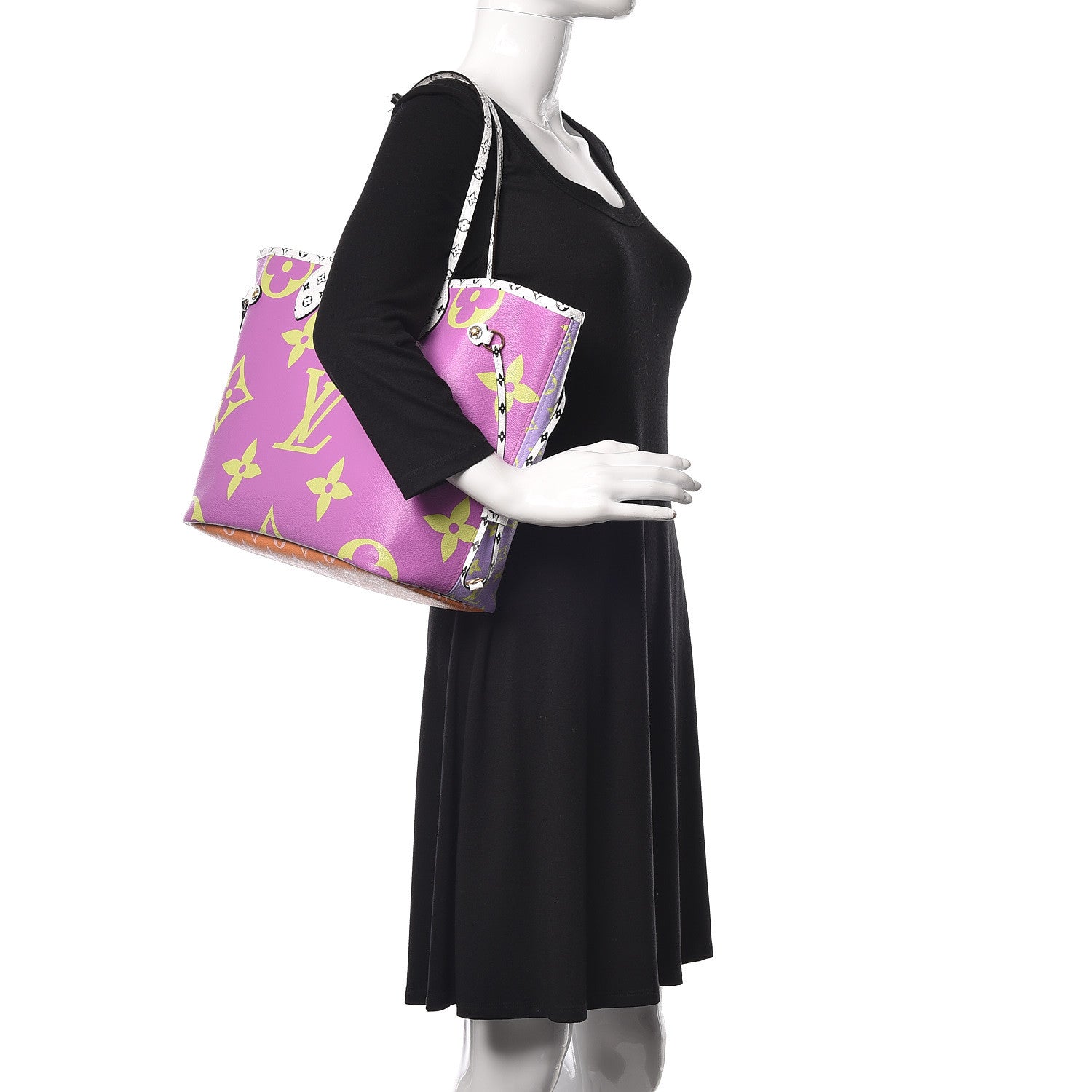 Louis Vuitton Monogram Giant Neverfull MM Pink Lilac 2 of 10