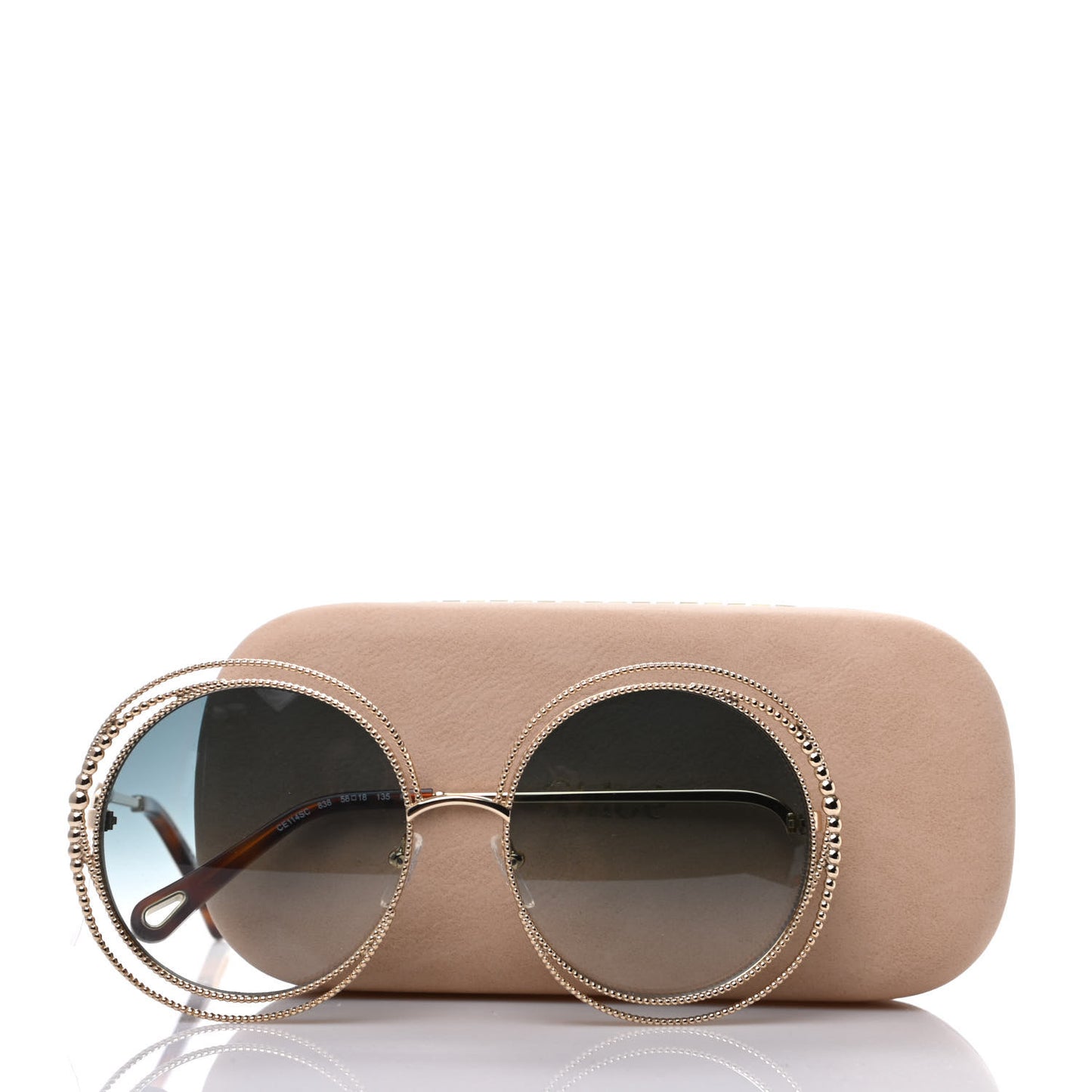 Oversized Round Carlina Oversized Round Sunglasses CE114SC Gold