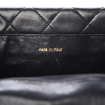 Chanel Lambskin Quilted Mini Diagonal Square Flap Black 7 of 9