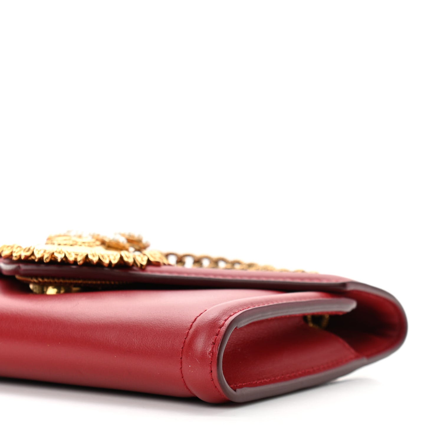 Smooth Calfskin Mini Devotion Crossbody Bag Red