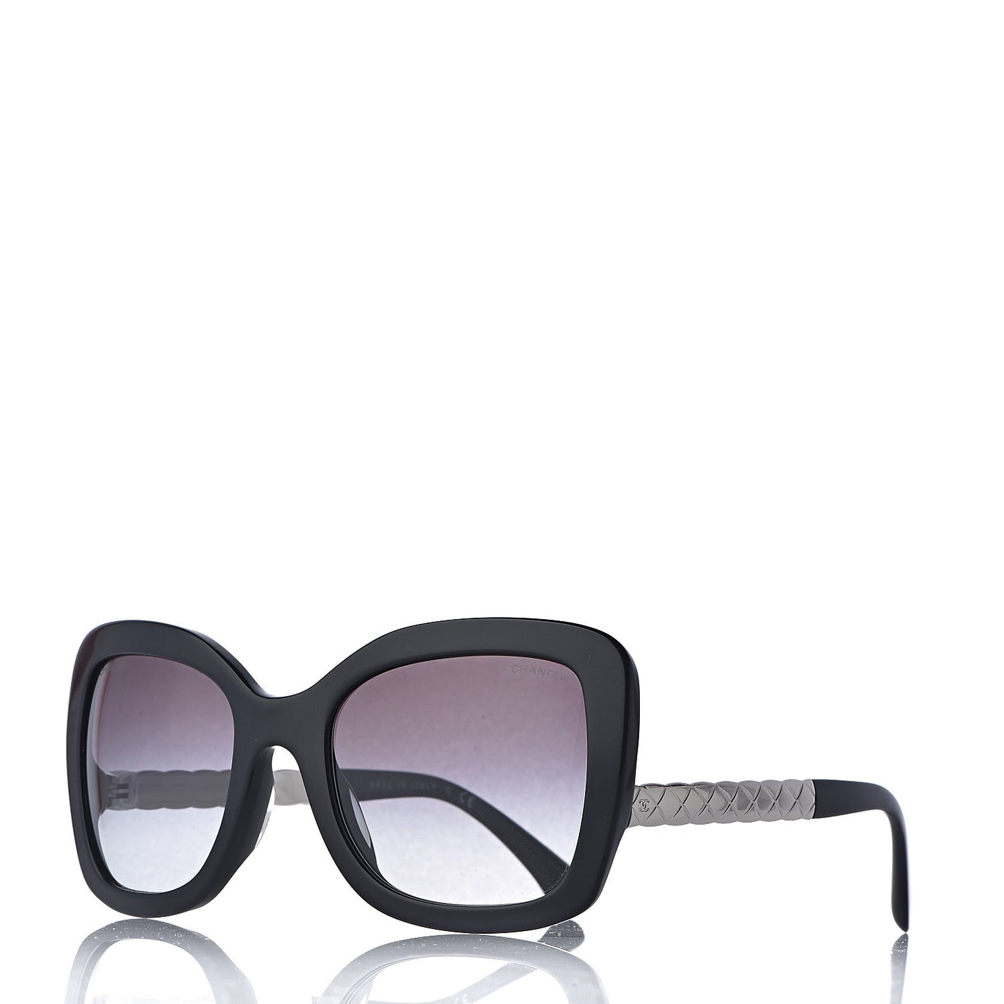 Acetate Spring Butterfly Sunglasses 5370 Black Silver