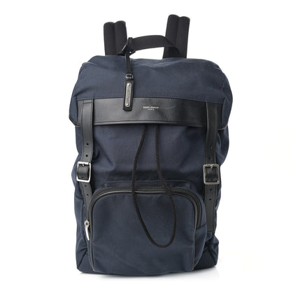 Saint Laurent Canvas Moon Backpack Navy 1 of 10