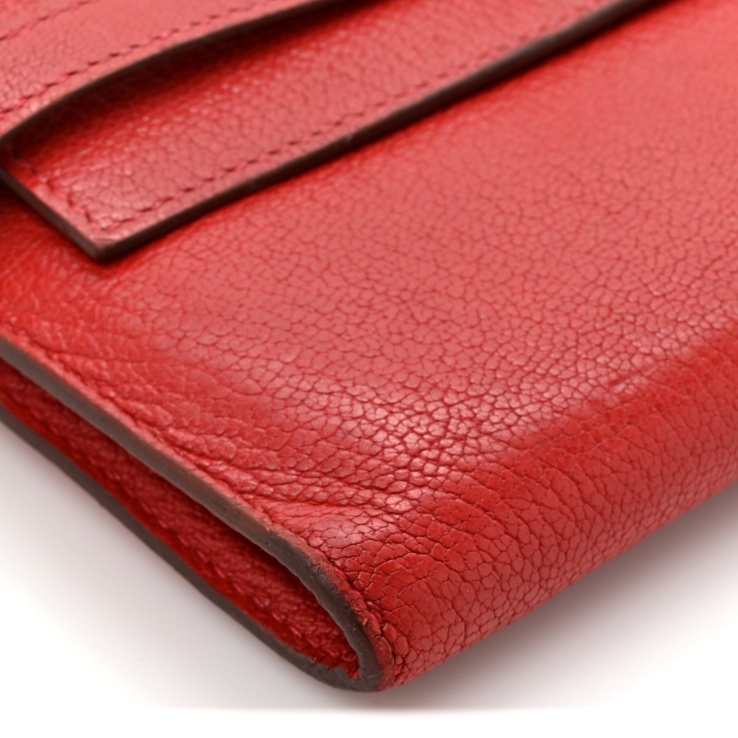 Hermes Chevre Mysore Kelly Longue Wallet Coq De Roche 10 of 13