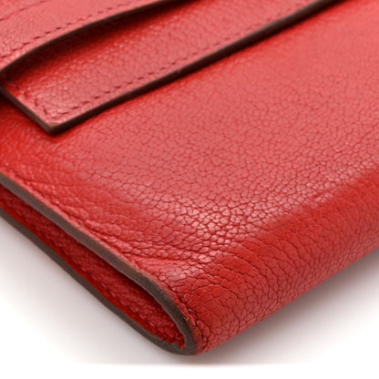 Hermes Chevre Mysore Kelly Longue Wallet Coq De Roche 10 of 13