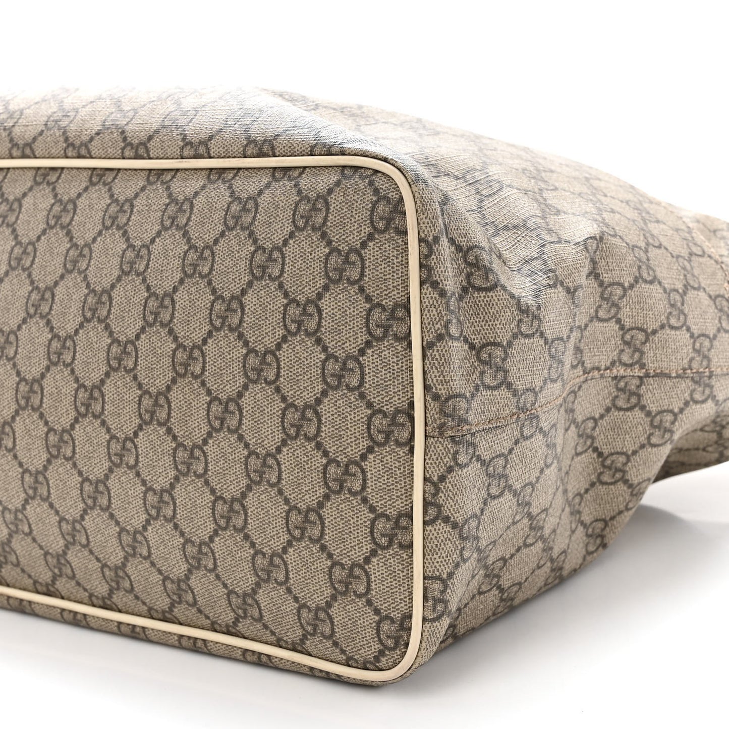 Soft GG Supreme Monogram Diaper Bag White