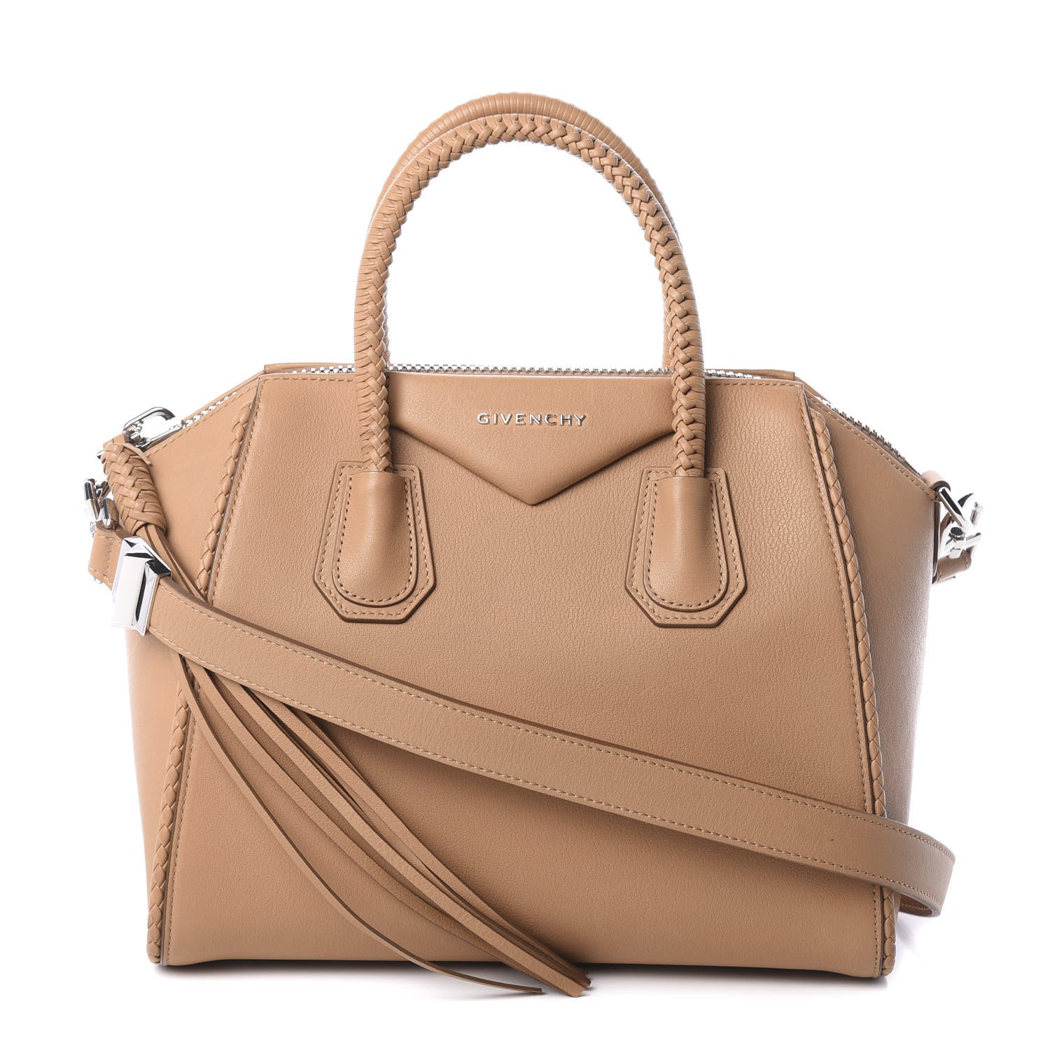 Givenchy Sugar Goatskin Braided Small Antigona Medium Beige 1 of 11