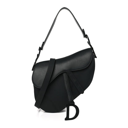 Christian Dior Ultra Matte Calfskin Saddle Bag With Strap Black 1 of 8