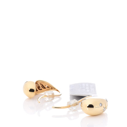 David Yurman 18K Yellow Gold Diamond Pure Form Pod Earrings 3 of 4