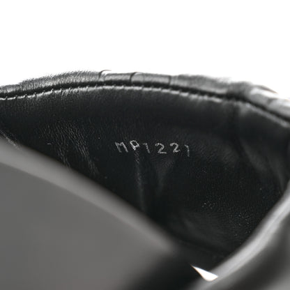 Louis Vuitton Calfskin Embossed Monogram Sunset Flat Comfort Mule 36 Black 8 of 9
