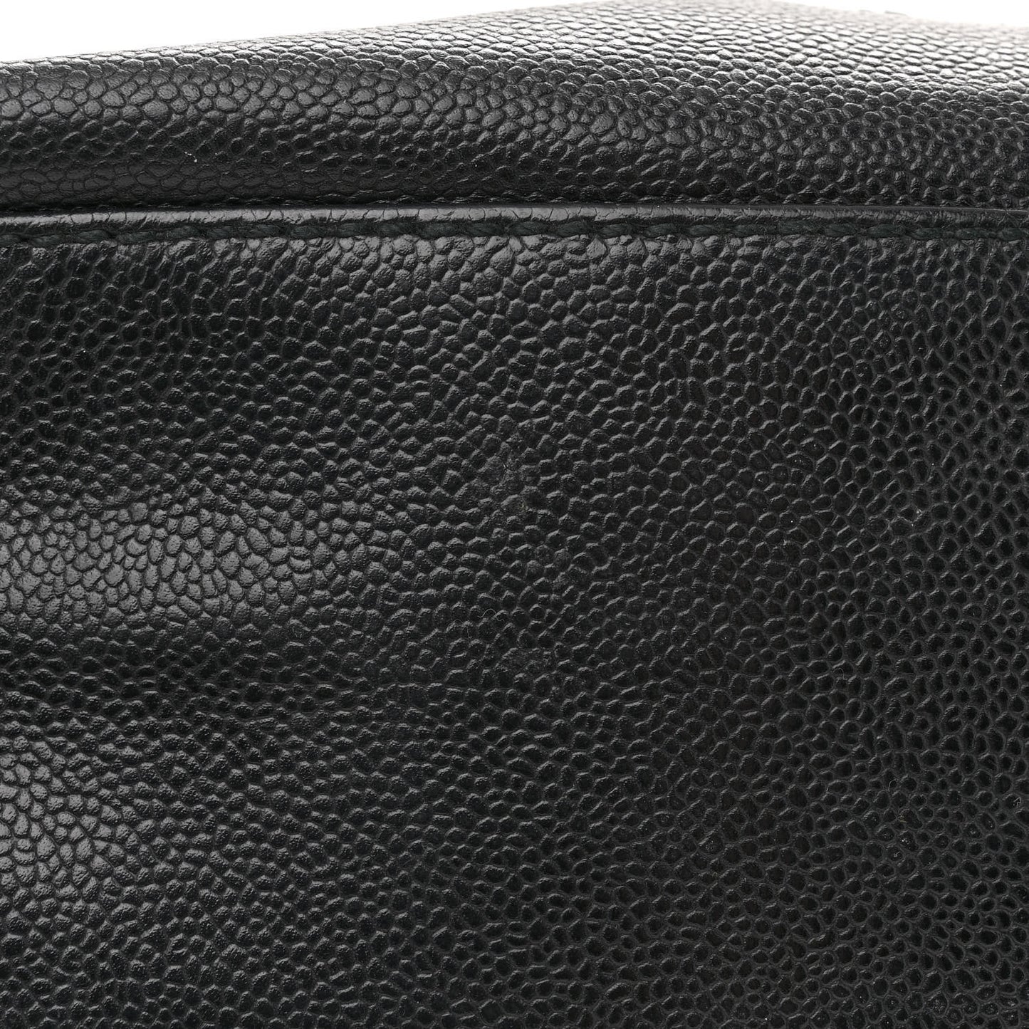 Caviar CC Wood Chain Hobo Black