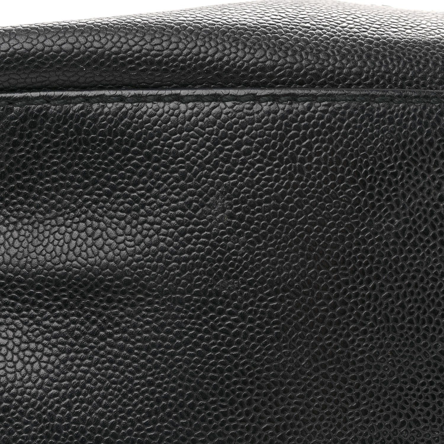 Chanel Caviar CC Wood Chain Hobo Black 15 of 15