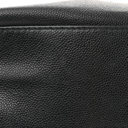 Chanel Caviar CC Wood Chain Hobo Black 15 of 15