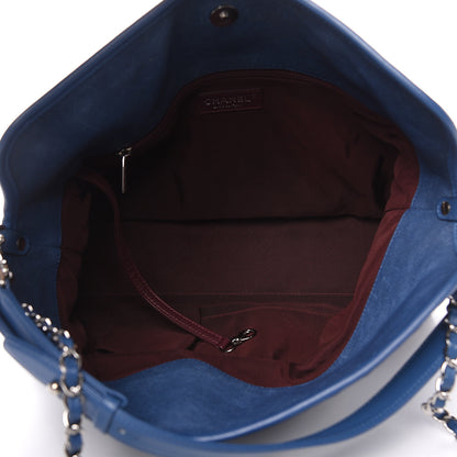 Chanel Caviar Quilted French Riviera Hobo Blue 5 of 17