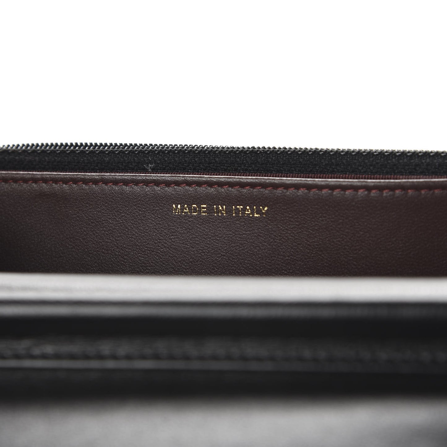 Lambskin Quilted Wallet On Chain WOC Black