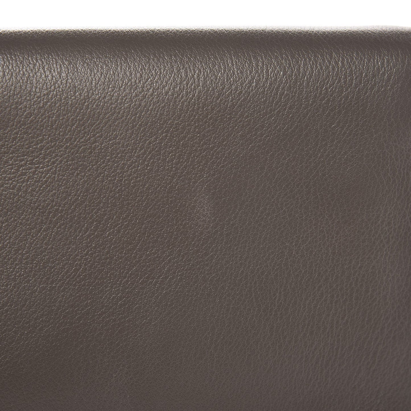 Calfskin Turn Lock Wristlet Grey